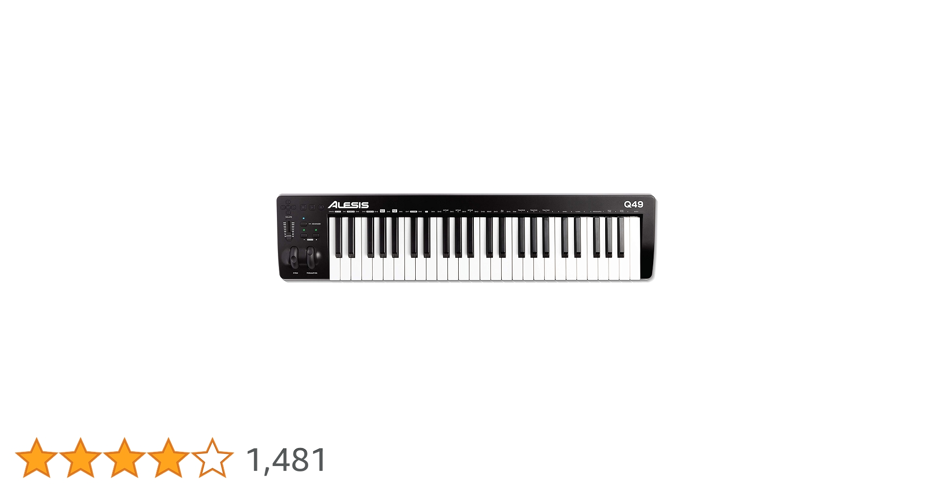 Amazon.co.jp: Alesis MIDIキーボード USBコントローラー 49鍵 フル